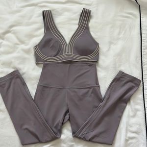 Lululemon sports bra and Align leggings